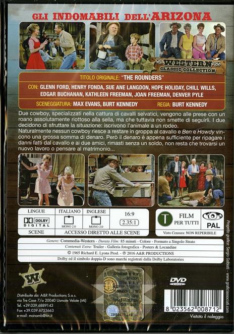 Gli indomabili dell'Arizona di Burt Kennedy - DVD - 2