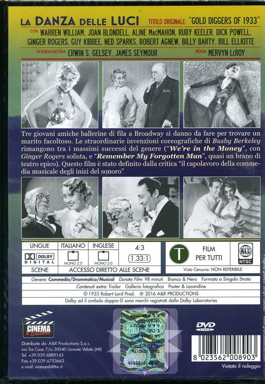 La danza delle luci di Mervyn LeRoy - DVD - 2