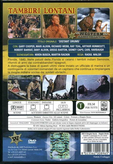 Tamburi lontani (DVD) di Raoul Walsh - DVD - 2