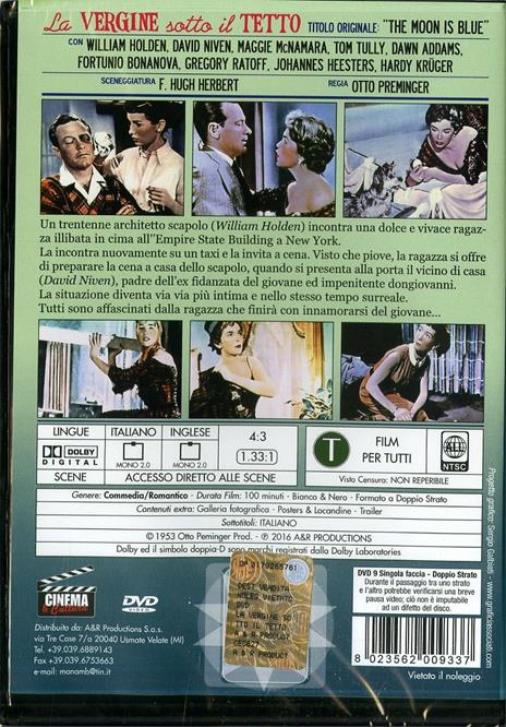 La vergine sotto il tetto di Otto Preminger - DVD - 2