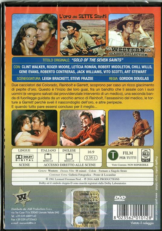 L' oro dei sette santi di Gordon Douglas - DVD - 2