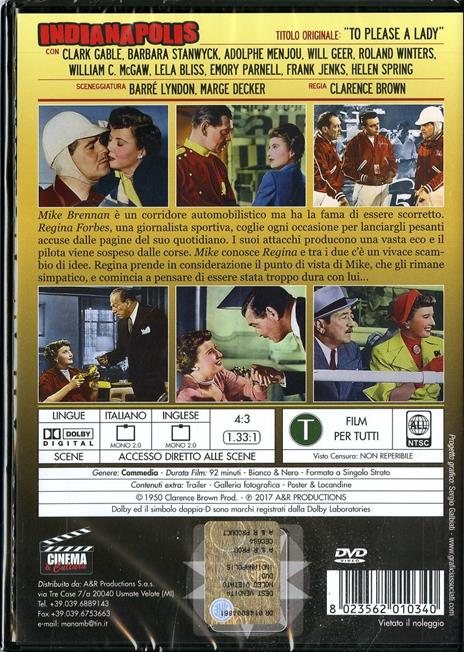 Indianapolis (DVD) di Clarence Brown - DVD - 2