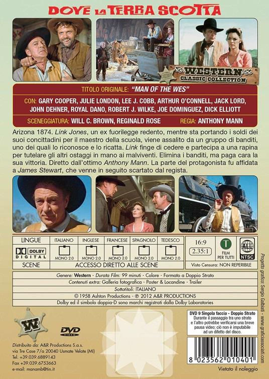 Dove la terra scotta (DVD) di Anthony Mann - DVD - 2