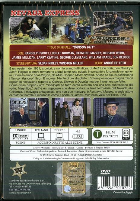 Nevada Express (DVD) di André De Toth - DVD - 2