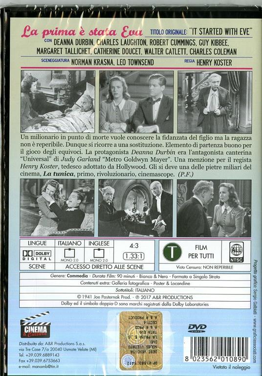 La prima è stata Eva (DVD) di Henry Koster - DVD - 2