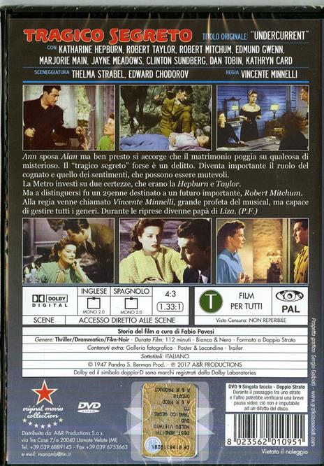 Tragico segreto (DVD) di Vincente Minnelli - DVD - 2