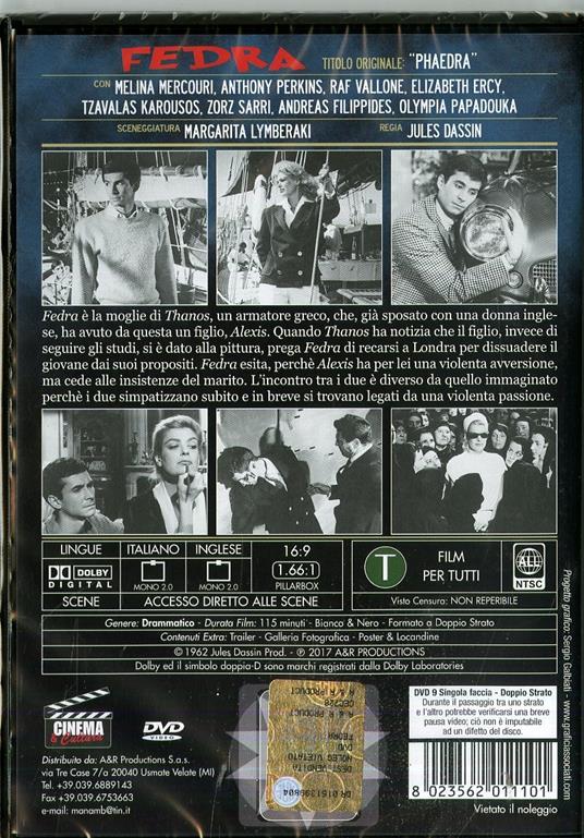 Fedra (DVD) di Jules Dassin - DVD - 2
