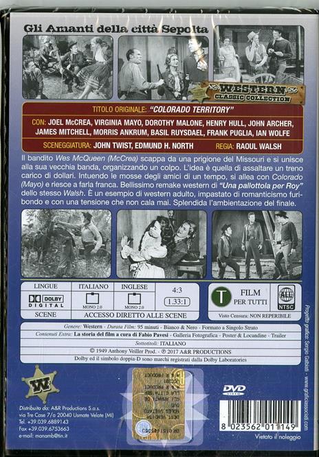 Gli amanti della città sepolta (DVD) di Raoul Walsh - DVD - 2