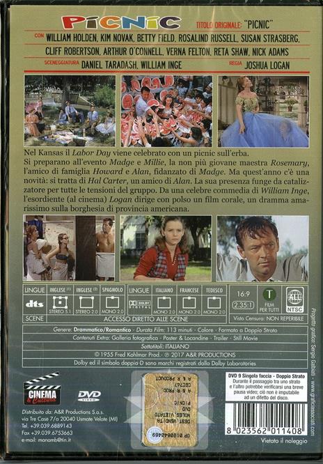 Picnic (DVD) di Joshua Logan - DVD - 2