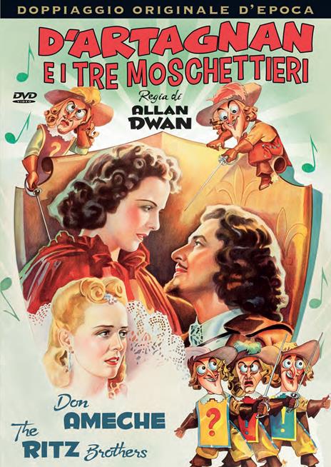 D'Artagnan e i tre moschettieri (DVD) di Allan Dwan - DVD