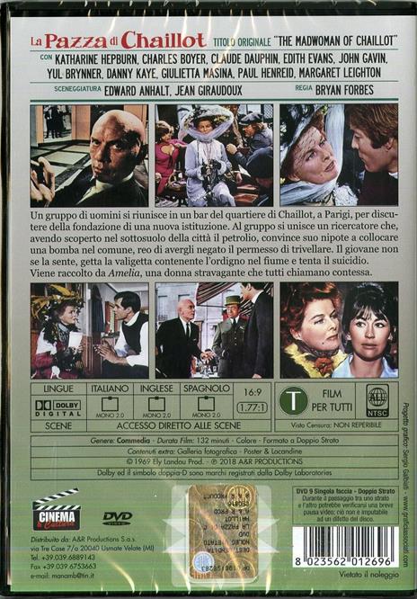 La pazza di Chaillot (DVD) di Bryan Forbes - DVD - 2