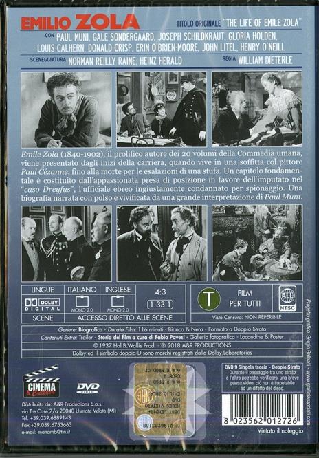 Emilio Zola (DVD) di Irving Rapper,William Dieterle - DVD - 2