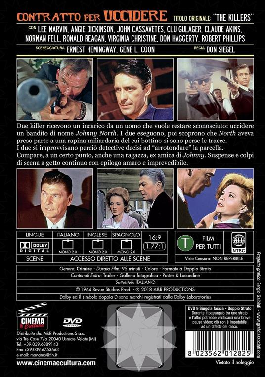 Contratto per uccidere. Rimasterizzato in HD (DVD) di Don Siegel - DVD - 2