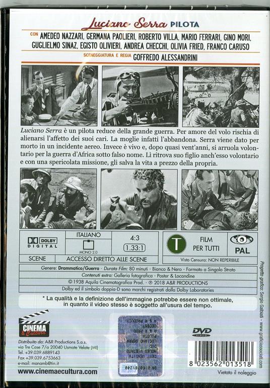 Luciano Serra pilota di Goffredo Alessandrini - DVD - 2