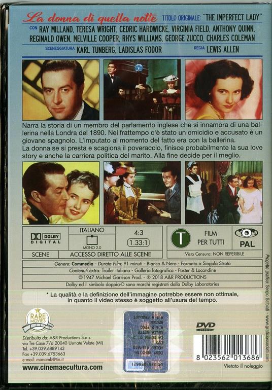 La donna di quella notte (DVD) di Lewis Allen - DVD - 2
