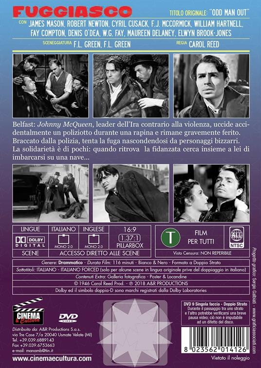 Fuggiasco (DVD) di Carol Reed - DVD - 2