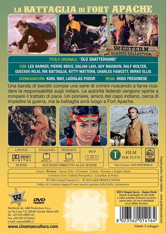 La battaglia di Fort Apache (DVD) di Hugo Fregonese - DVD - 2