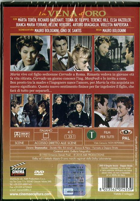 La vena d'oro (DVD) di Mauro Bolognini - DVD - 2