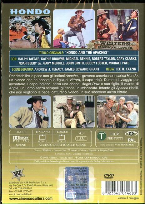 Hondo (DVD) di Lee H. Katzin - DVD - 2
