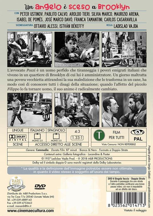 Un angelo è sceso a Brooklyn (DVD) di Ladislao Vajda - DVD - 2