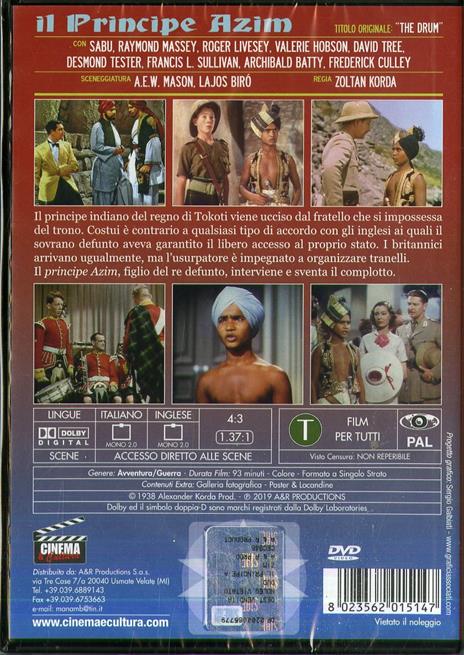 Il principe Azim (DVD) di Zoltan Korda - DVD - 2