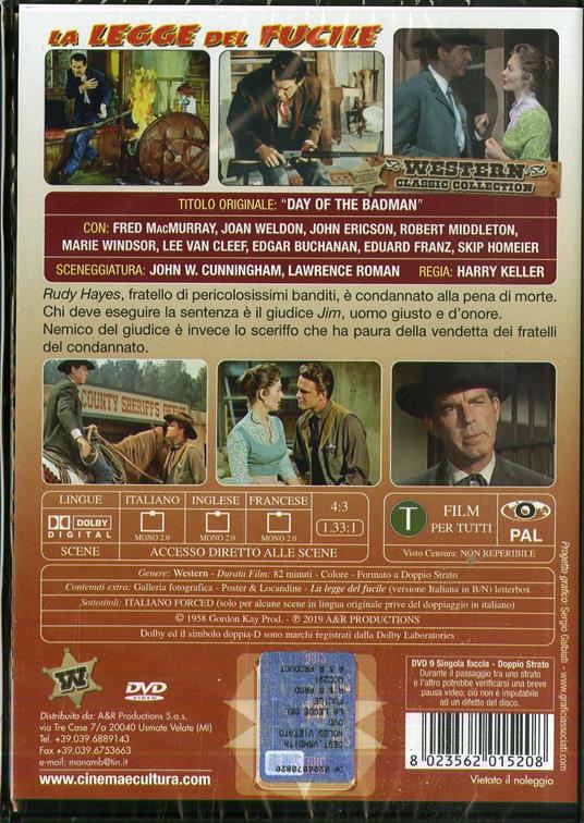 La legge del fucile (DVD) di Harry Keller - DVD - 2