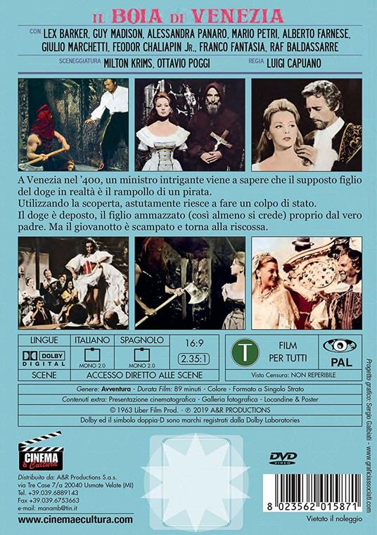 Il boia di Venezia (DVD) di Luigi Capuano - DVD - 2