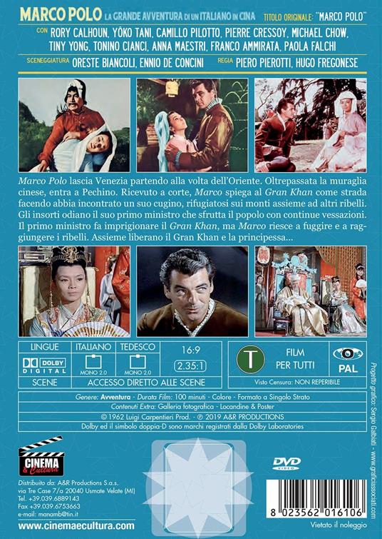 Marco Polo. La grande avventura di un italiano in Cina (DVD) di Hugo Fregonese,Piero Pierotti - DVD - 2