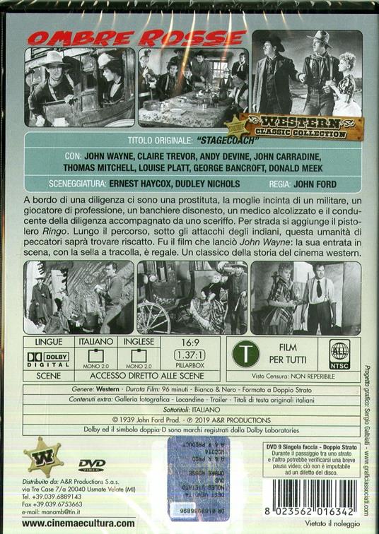 Ombre rosse (DVD) di John Ford - DVD - 2