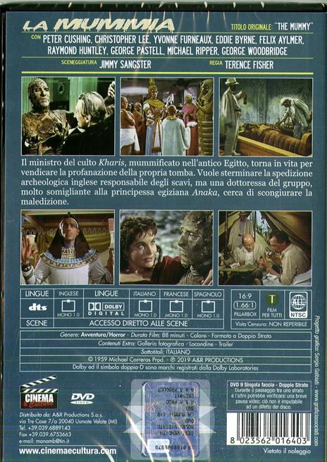 La mummia 1959 (DVD) di Terence Fisher - DVD - 2