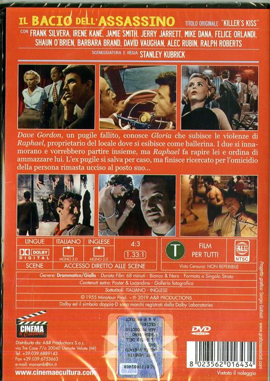 Il bacio dell'assassino (DVD) di Stanley Kubrick - DVD - 2