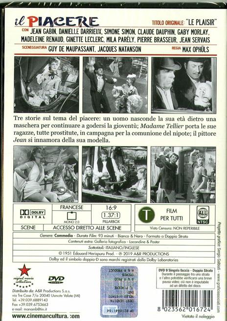 Il piacere (DVD) di Max Ophuls - DVD - 2