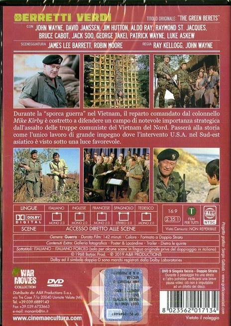 Berretti verdi  (DVD) di Ray Kellogg,John Wayne - DVD - 2