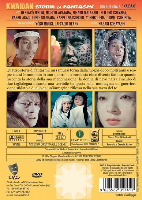 Kwaidan. Storia di fantasmi (DVD) di Masaki Kobayashi - DVD - 2