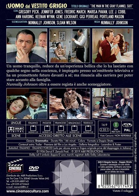 L' uomo dal vestito grigio (DVD) di Nunnally Johnson - DVD - 2