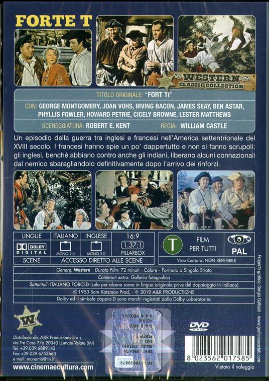 Forte T (DVD) di William Castle - DVD - 2