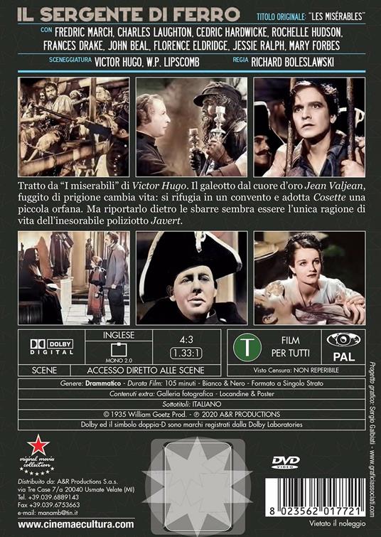 Il sergente di ferro. I miserabili (DVD) di Richard Boleslawski - DVD - 2