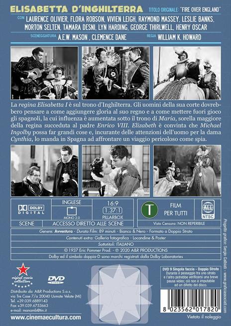 Elisabetta d'Inghilterra (DVD) di William K. Howard - DVD - 2
