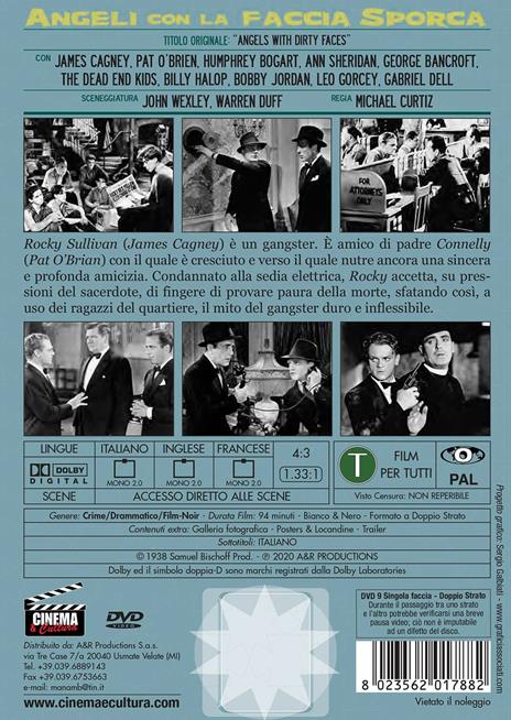 Angeli con la faccia sporca (DVD) di Michael Curtiz - DVD - 2