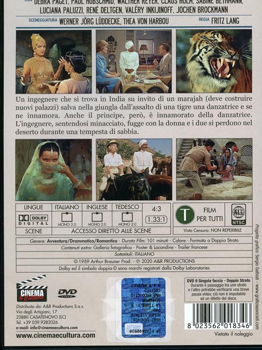 La tigre di Eschnapur (DVD) di Fritz Lang - DVD - 2