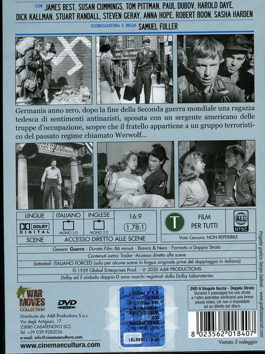 Verboten, forbidden, proibito (DVD) di Samuel Fuller - DVD - 2