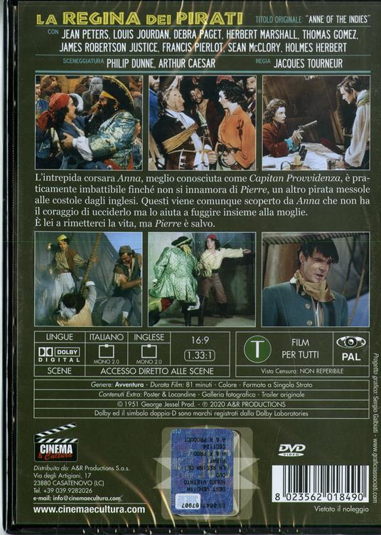 La regina dei pirati (DVD) di Jacques Tourneur - DVD - 2