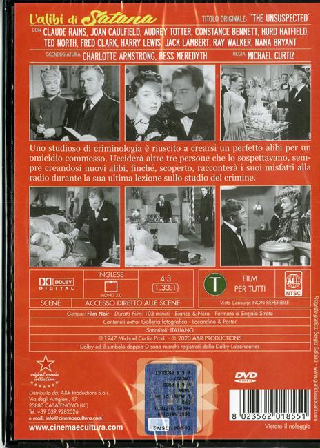 L' alibi di Satana (DVD) di Michael Curtiz - DVD - 2