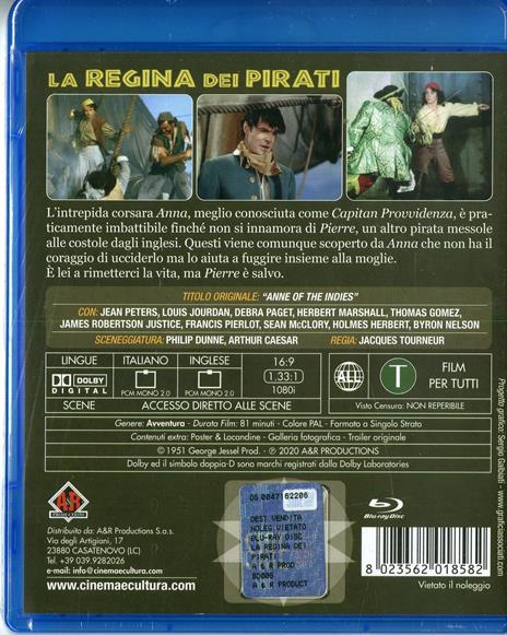 La regina dei pirati (Blu-ray) di Jacques Tourneur - Blu-ray - 2