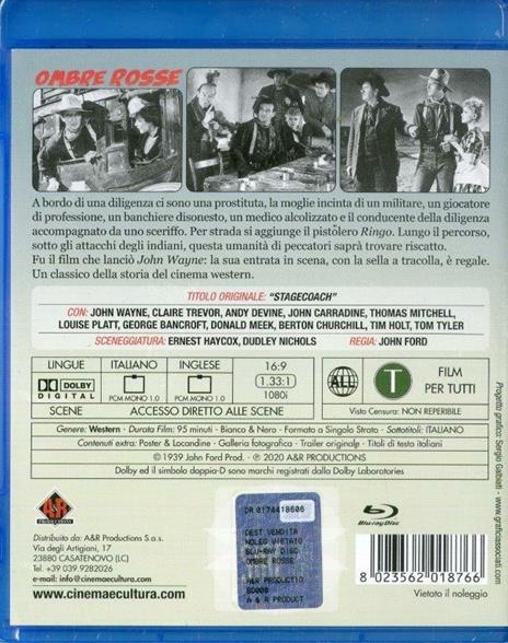 Ombre rosse (Blu-ray) di John Ford - Blu-ray - 2