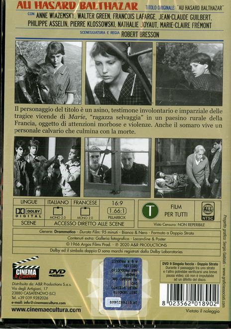 Au Hasard Balthazar DVD) di Robert Bresson - DVD - 2