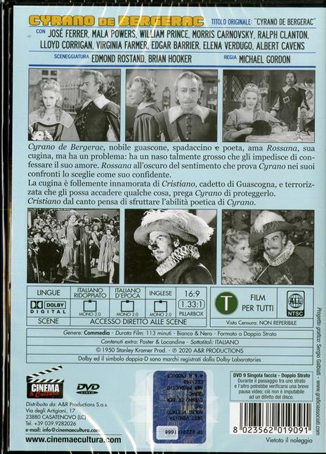 Cyrano di Bergerac (DVD) di Michael Gordon - DVD - 2