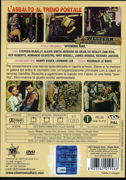 L' assalto al treno postale (DVD) di Reginald Le Borg - DVD - 2