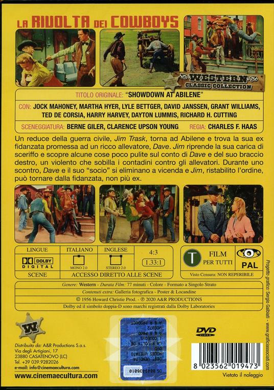 La rivolta dei Cowboys (DVD) di Charles F. Haas - DVD - 2