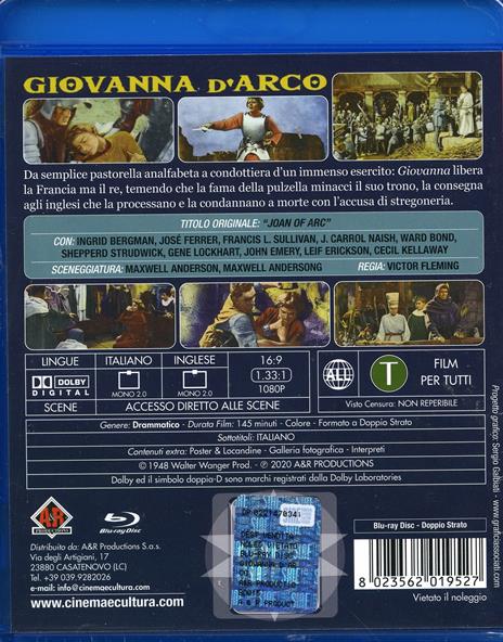 Giovanna d'Arco (Blu-ray) di Victor Fleming - Blu-ray - 2